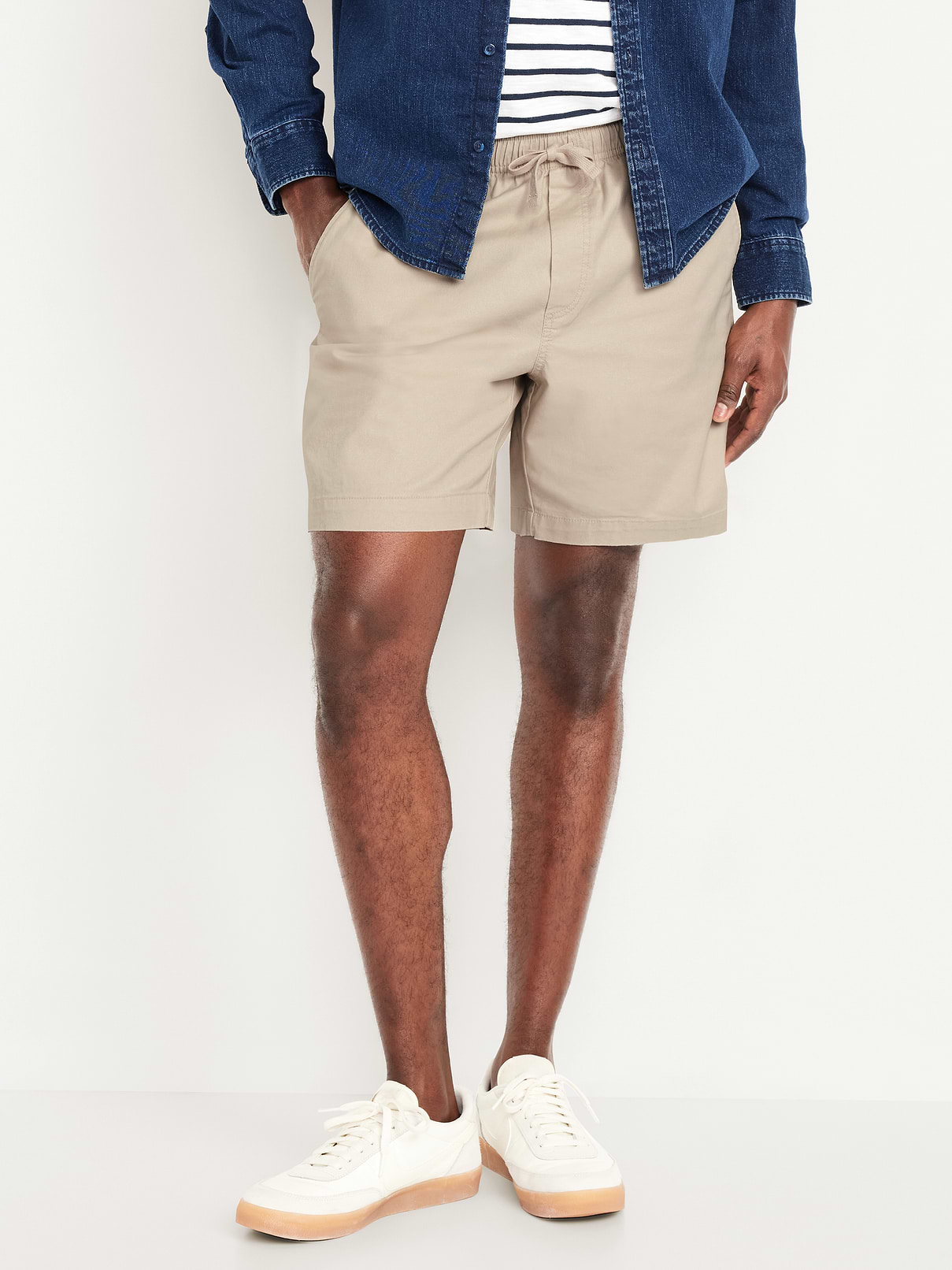Image number 1 showing, Twill Jogger Shorts -- 7-inch inseam
