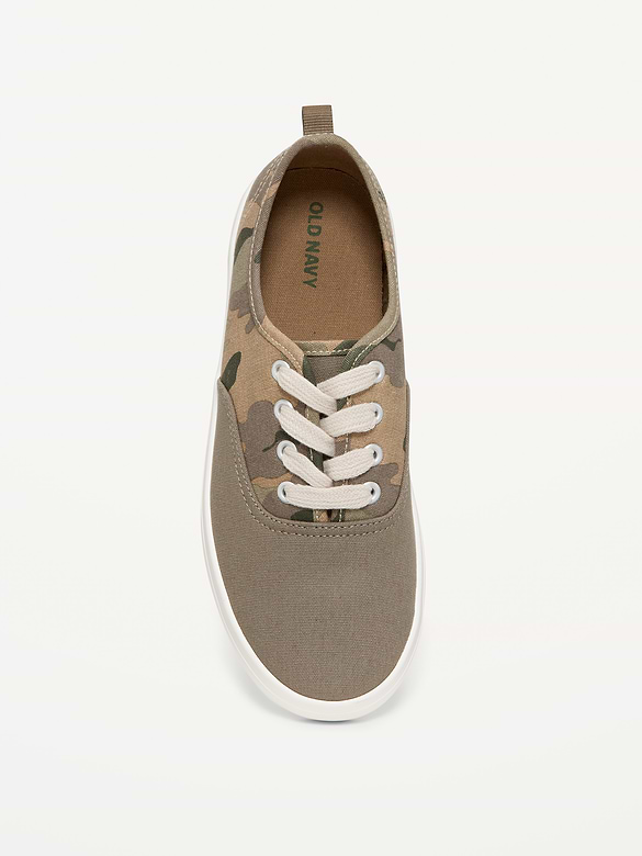 Chaussures de sport à lacets en toile pour garçon