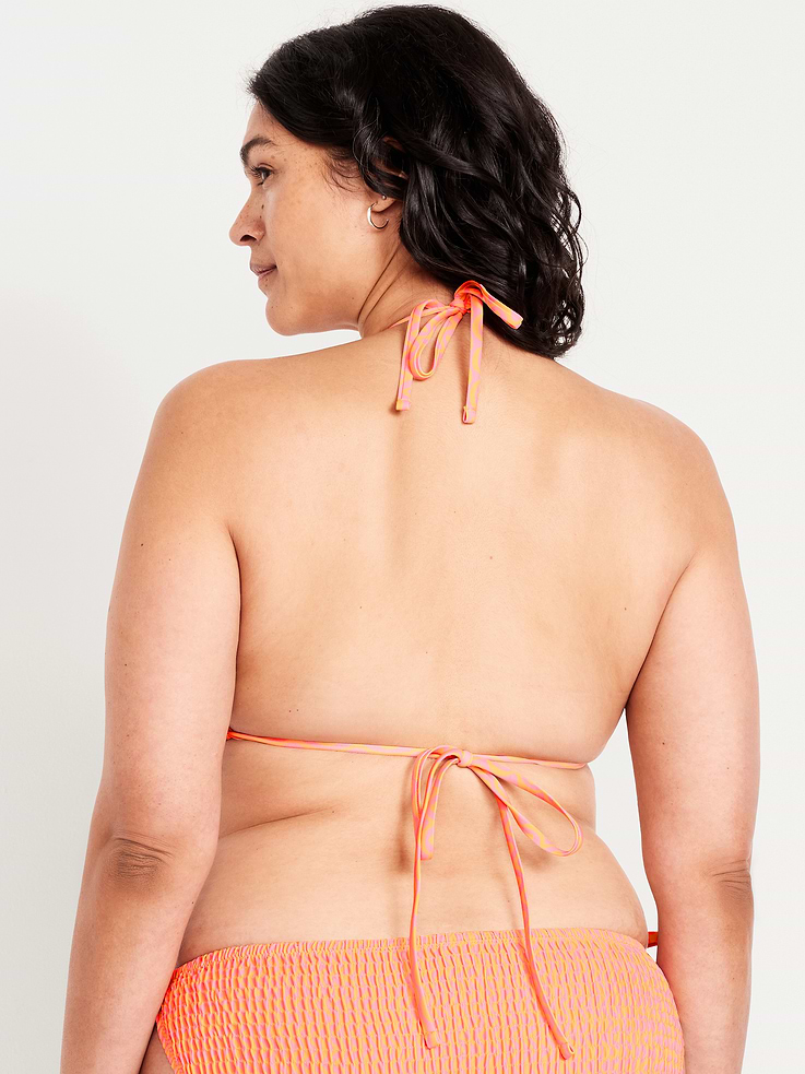 Image number 8 showing, Textured Triangle String Bikini Swim Top