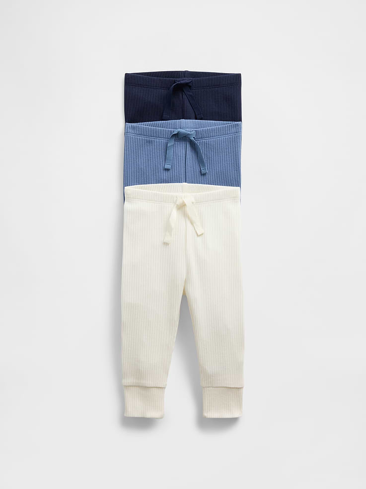 Image number 1 showing, Baby First Favorites TinyRib Pants (3-Pack)