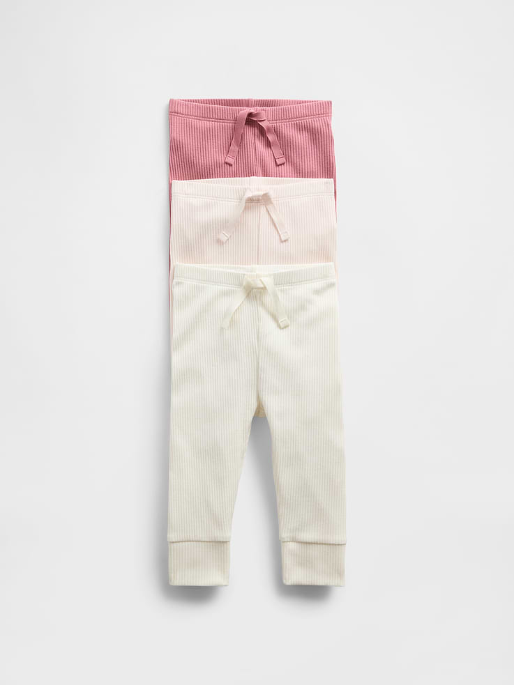 Image number 1 showing, Baby First Favorites TinyRib Pants (3-Pack)