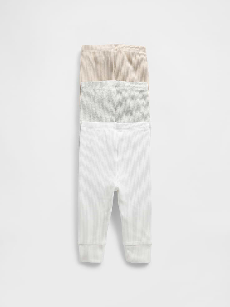 Image 2 of 2, Baby First Favorites TinyRib Pants (3-Pack)