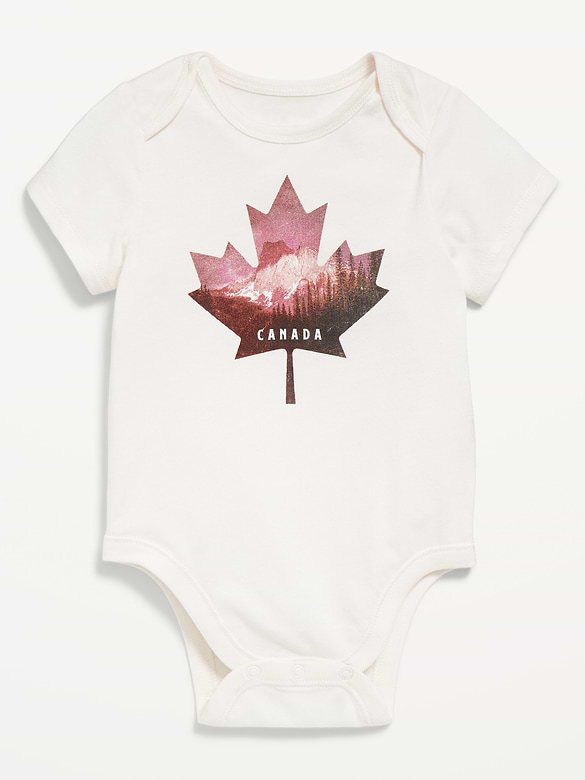 Short-Sleeve Canada Graphic Bodysuit for Baby