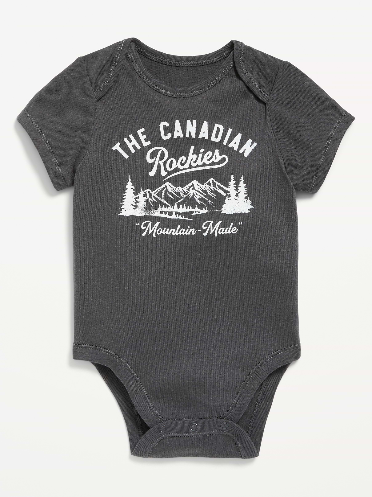 L'image numéro 1 présente Cache-couche à manches courtes à imprimé Canada pour bébé