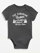 L'image numéro 1 présente Cache-couche à manches courtes à imprimé Canada pour bébé