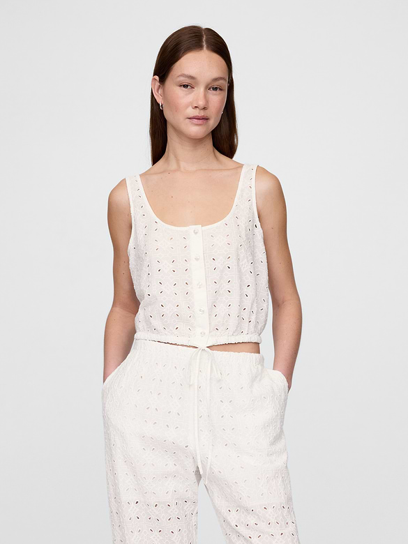 Cinched-Hem Crop Top