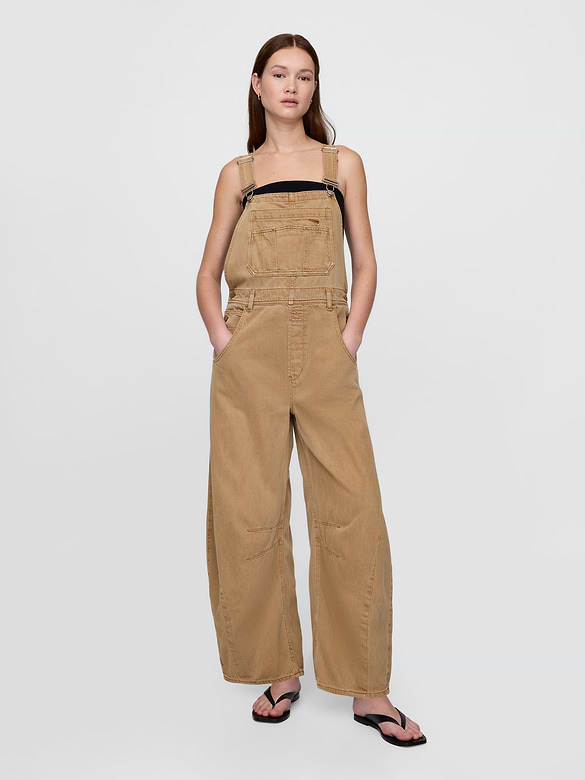 UltraSoft Denim Horseshoe Overalls
