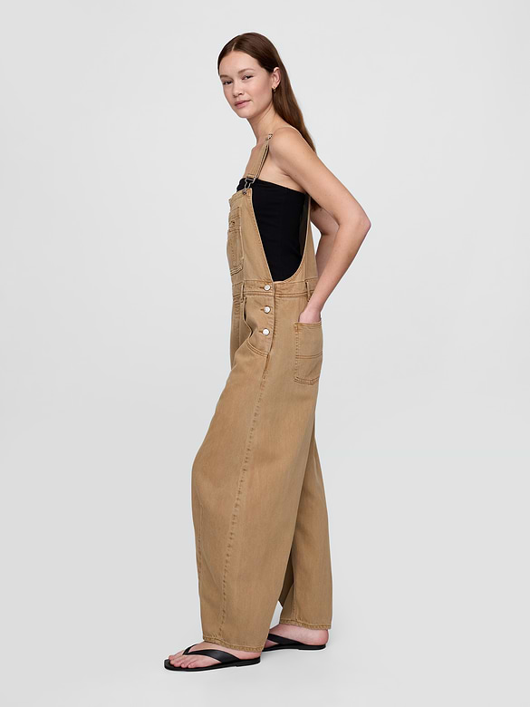 UltraSoft Denim Horseshoe Overalls