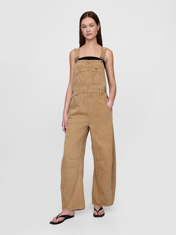 UltraSoft Denim Horseshoe Overalls