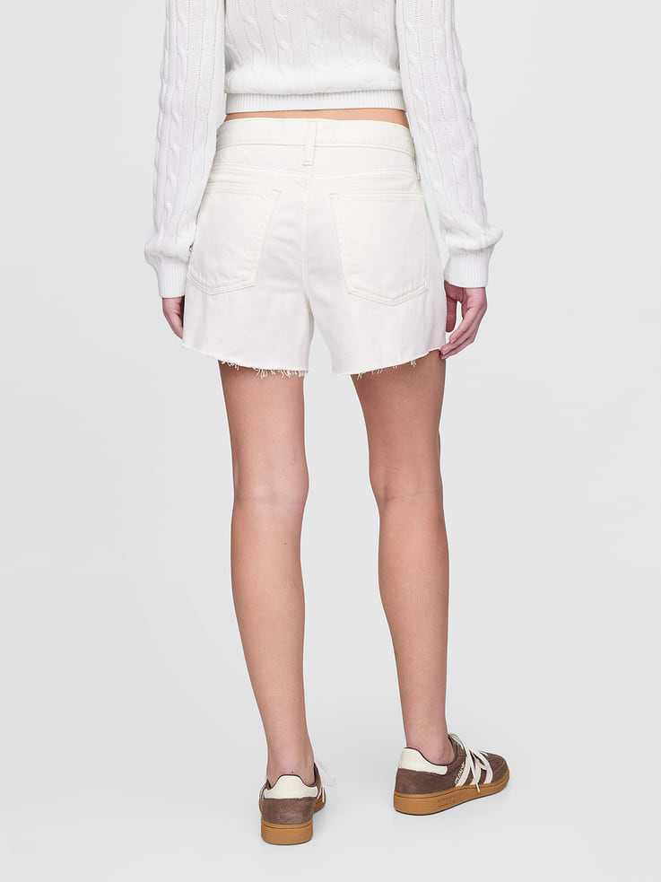 Image number 4 showing, 4" Mid Rise UltraSoft Relaxed Cutoff Shorts