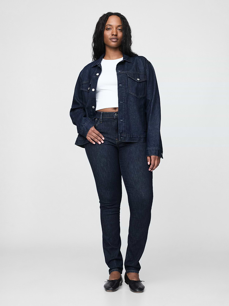 Image number 5 showing, Mid Rise True Skinny Jeans
