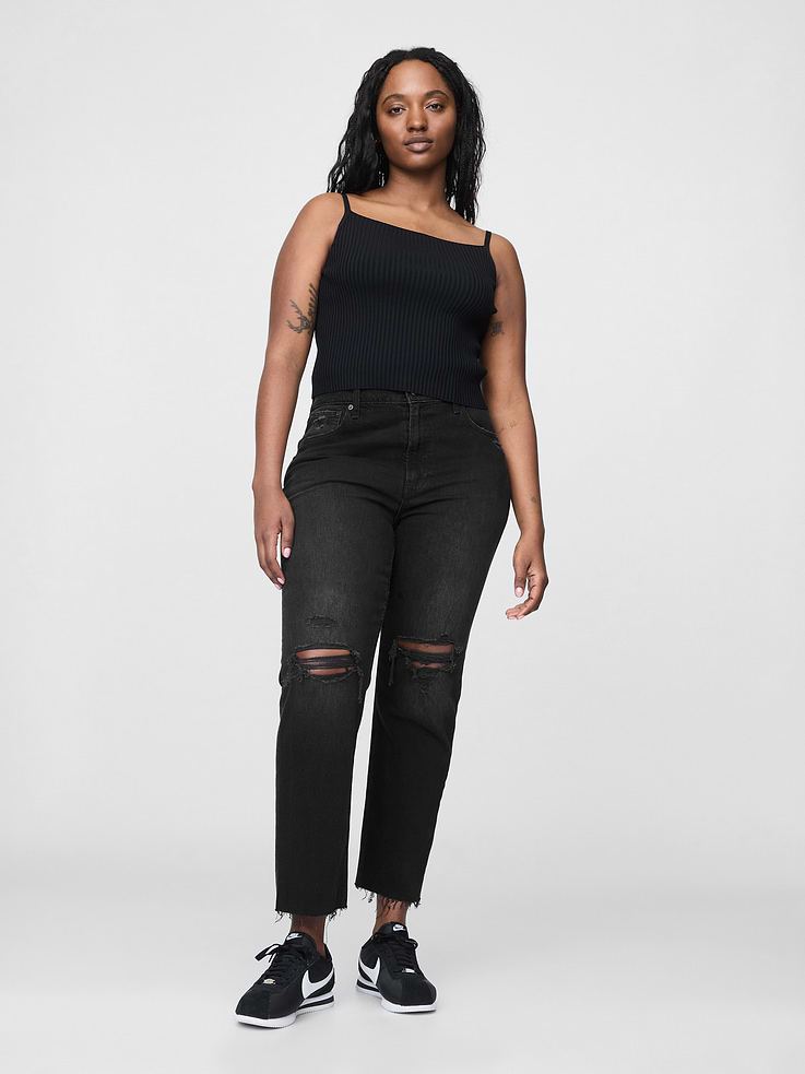 Image number 5 showing, High Rise Cheeky Straight Jeans