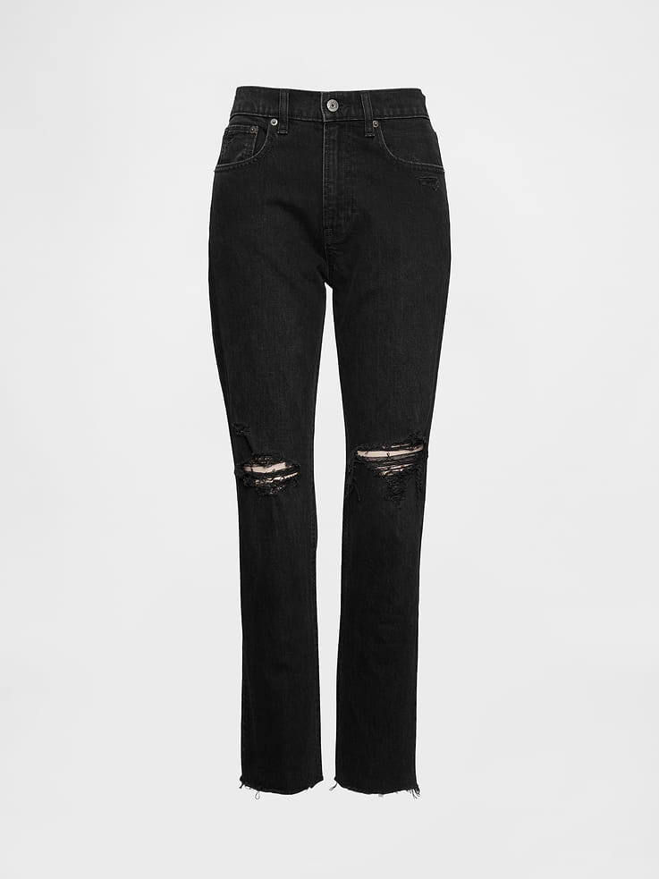 Image number 7 showing, High Rise Cheeky Straight Jeans