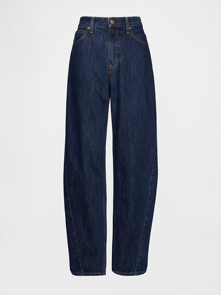 Image number 6 showing, Curvy High Rise Barrel Jeans