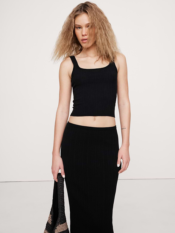 Crinkle Knit Tank