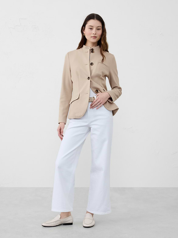 Knit Pique Blazer