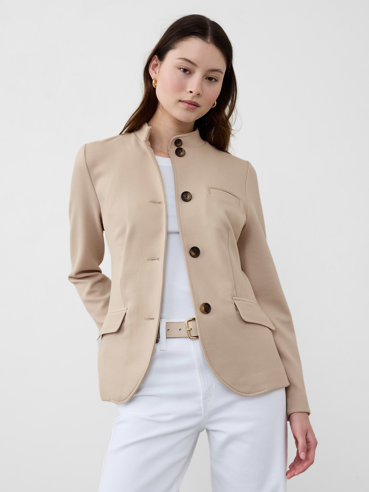 Image number 3 showing, Knit Pique Blazer