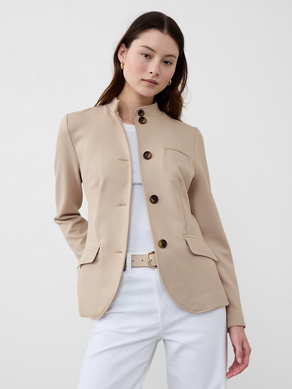 Knit Pique Blazer