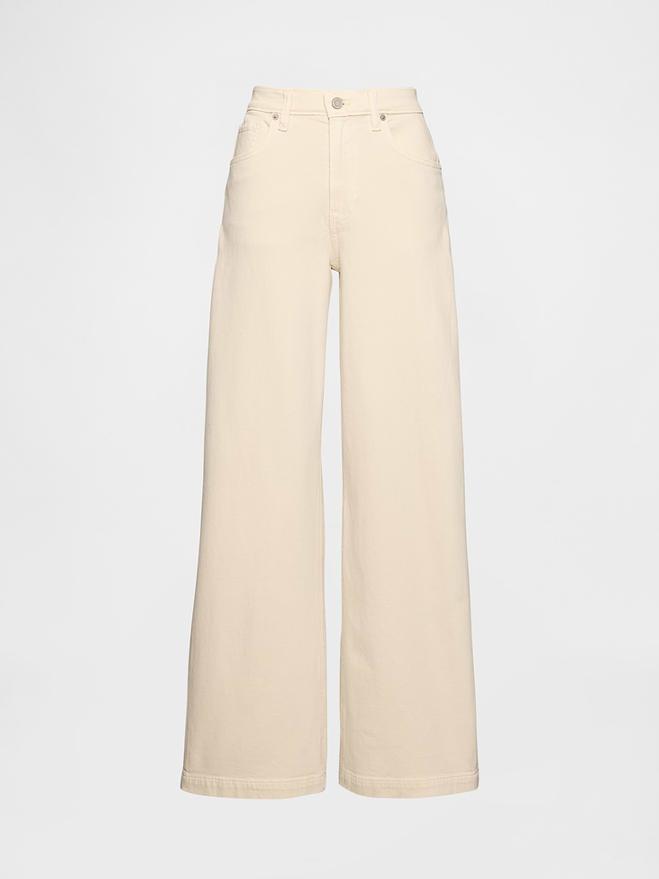 Image number 7 showing, High Rise Stride Wide-Leg Jeans