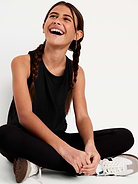 Image 1 of 5, scoop neck, sleeveless, seamed waist, curved hem, side slits, Product #694780