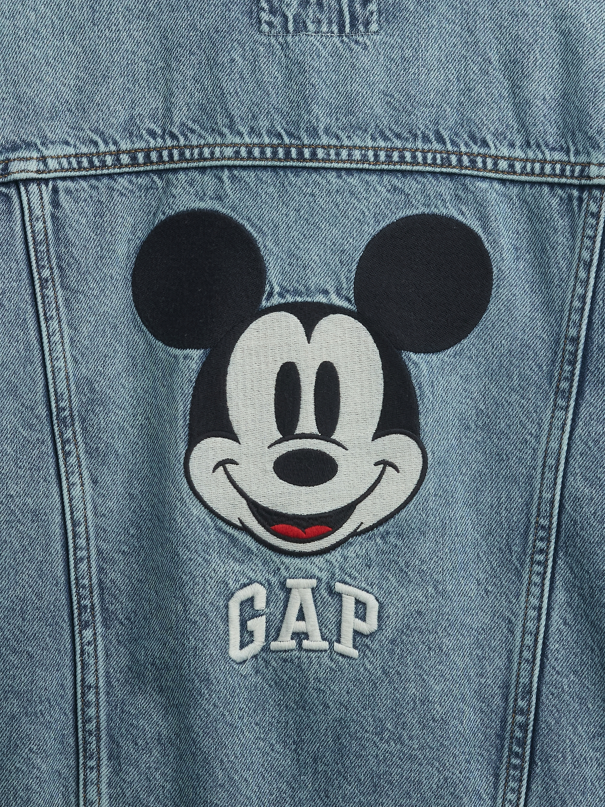 GapKids × Disney Mickey Mouse Relaxed Icon Denim Jacket | Gap Factory