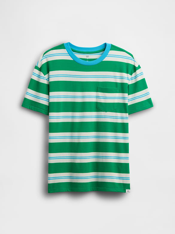 Kids Stripe Pocket T-Shirt