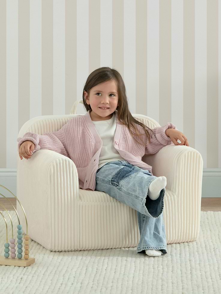 Image number 3 showing, babyGap Ribbed Velour Logo Foam Chair