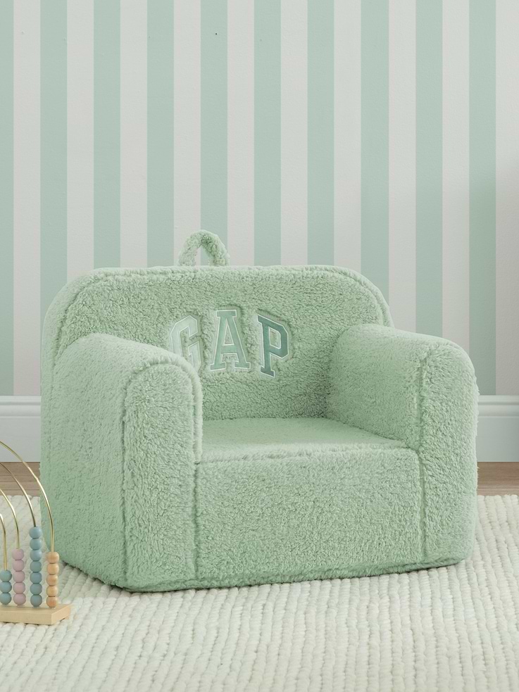 Image 2 of 6, babyGap Sherpa Logo Foam Chair