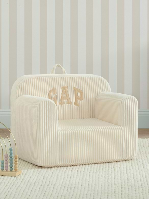 babyGap Ribbed Velour Logo Foam Chair