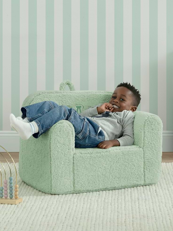 Image 4 of 6, babyGap Sherpa Logo Foam Chair