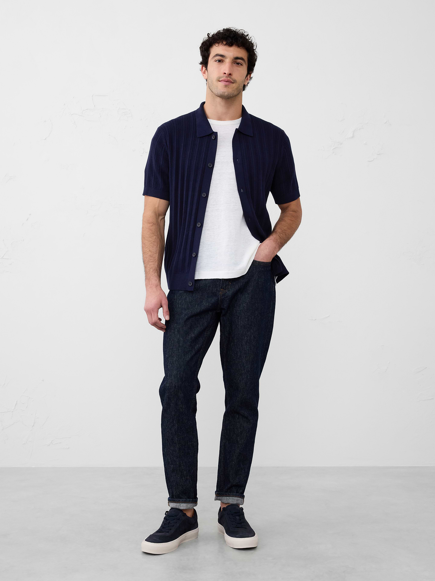 Image number 1 showing, Textured Sweater Polo