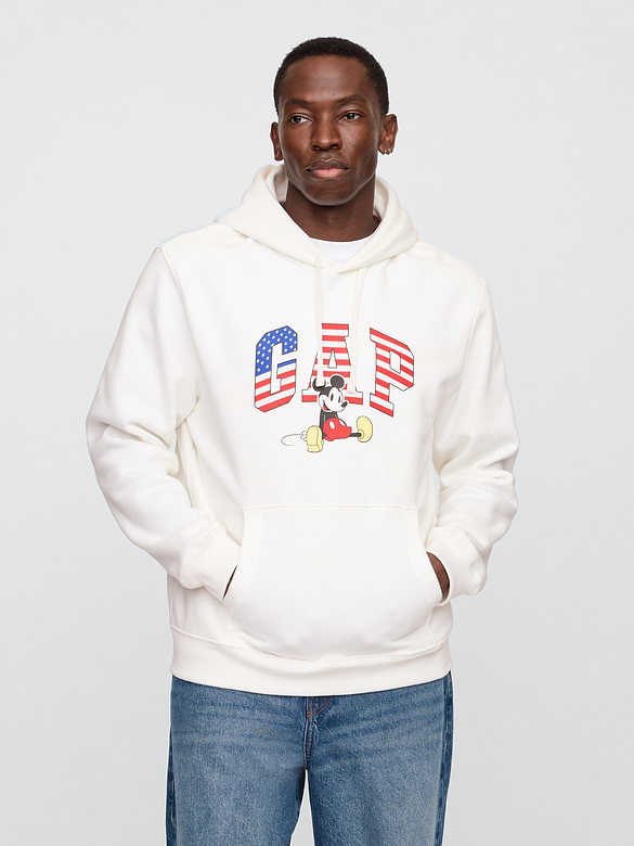 Gap × Disney Mickey Mouse Relaxed Logo Hoodie