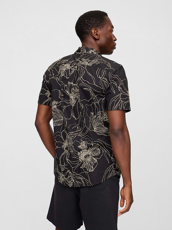 Stretch Poplin Shirt in Standard Fit