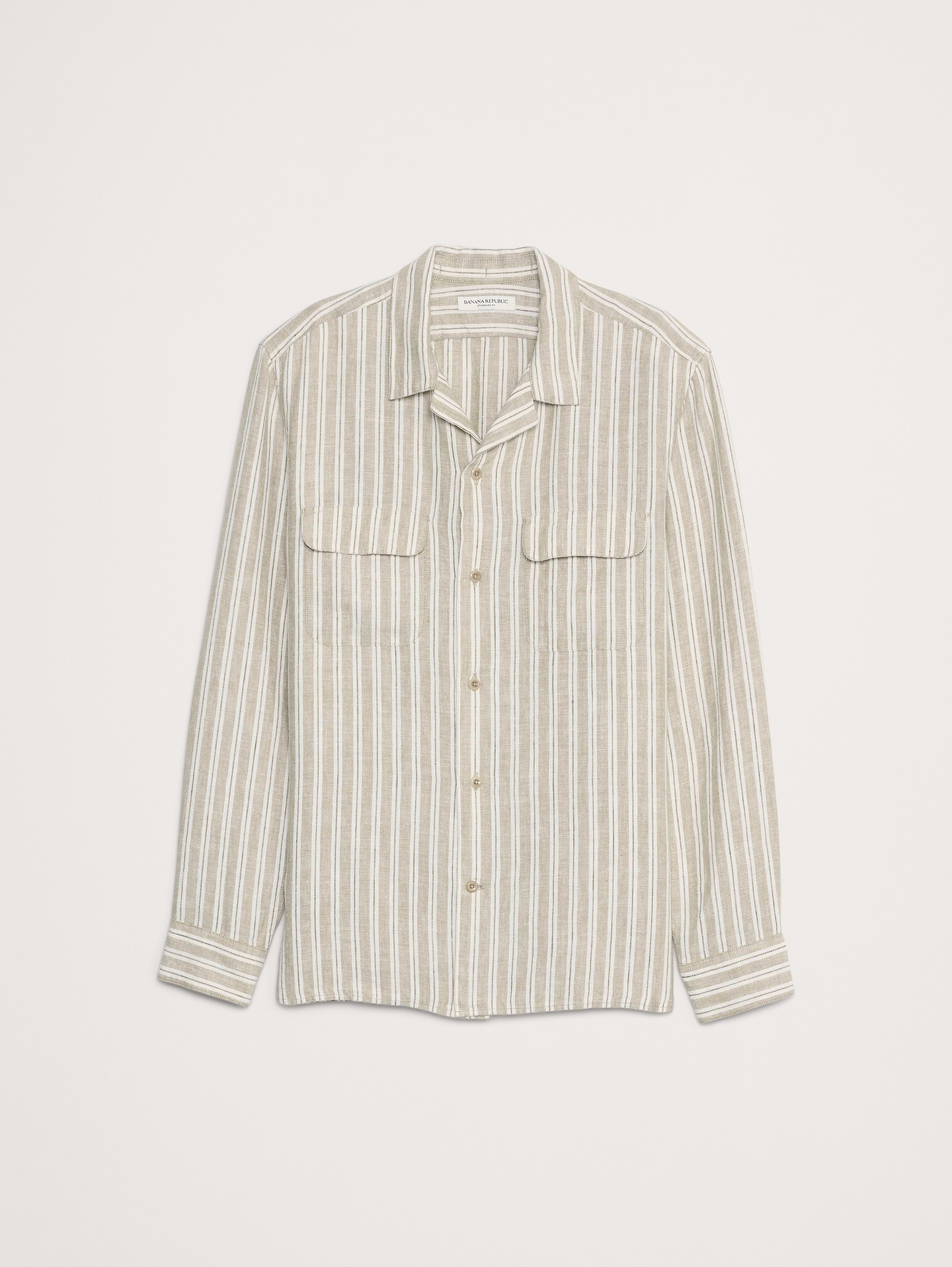 Image 4 of 4, Standard-Fit Linen Resort Shirt