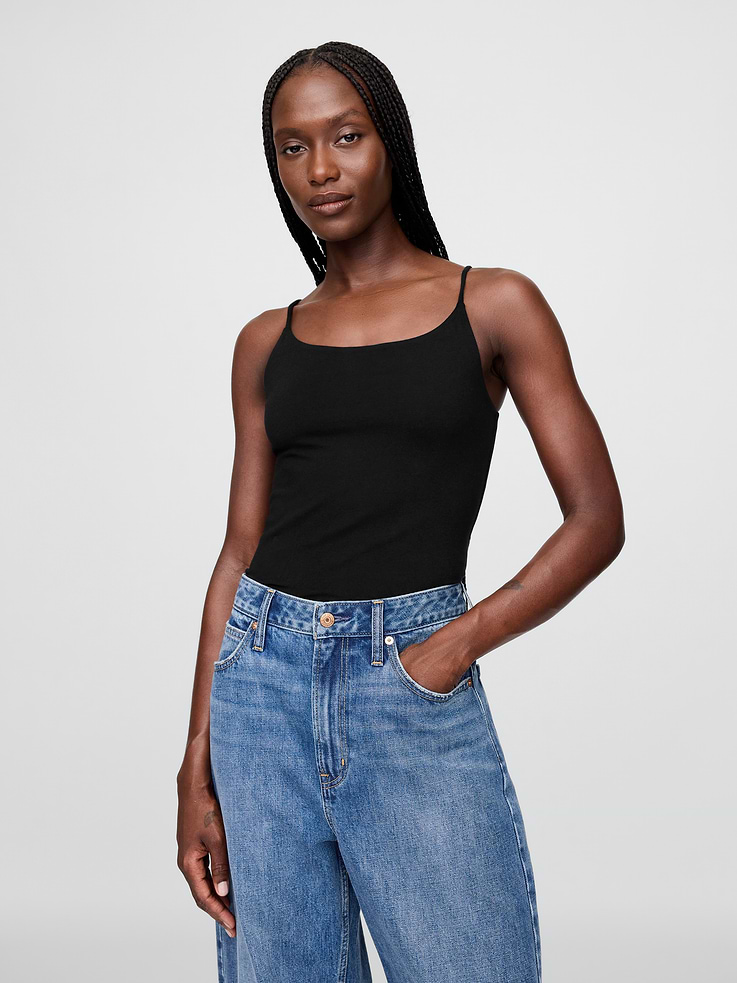 Image number 1 showing, CloseKnit Cami Thong Bodysuit