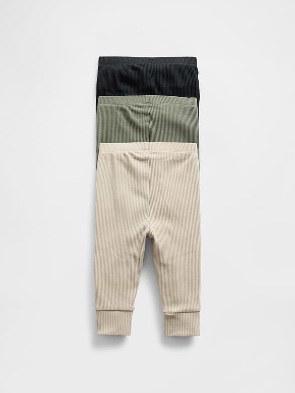 Baby First Favorites TinyRib Pants (3-Pack)