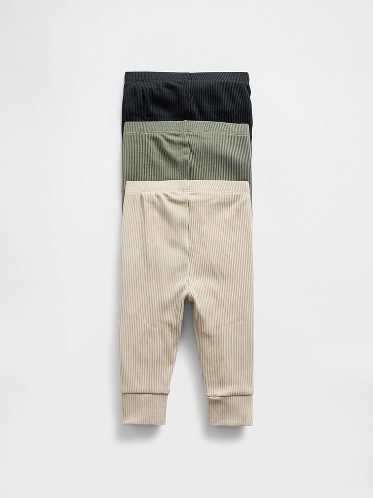 Image number 2 showing, Baby First Favorites TinyRib Pants (3-Pack)