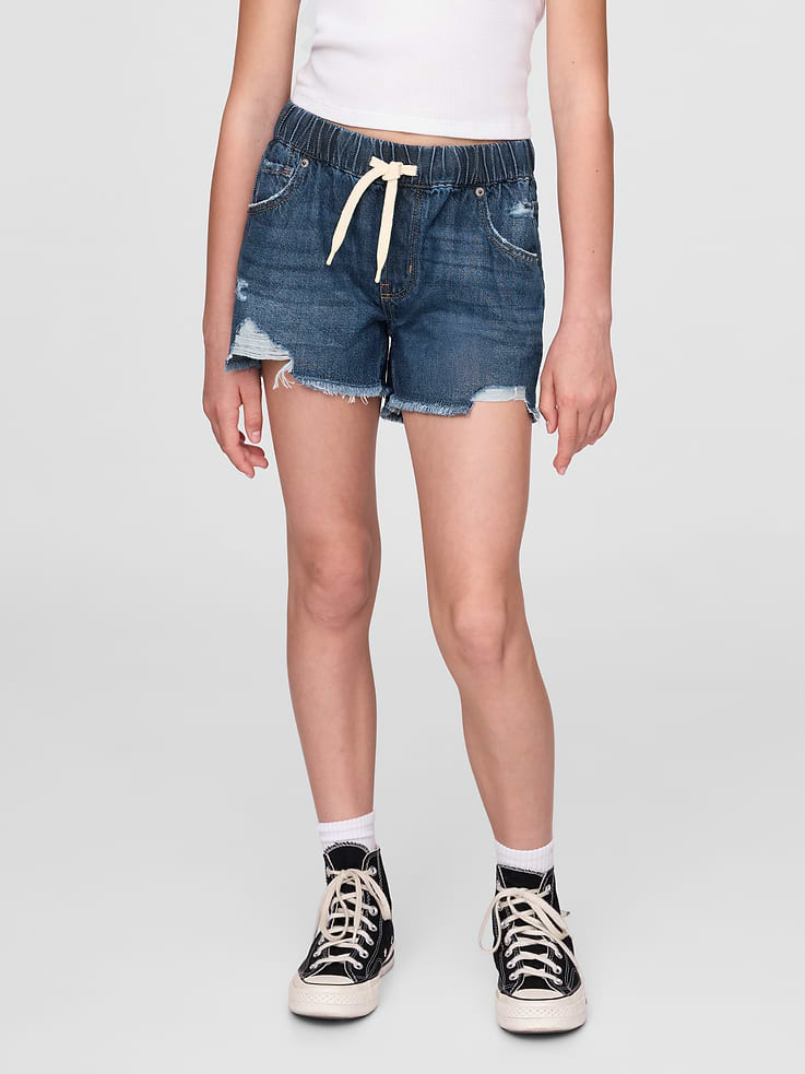 Image number 3 showing, Kids Low Rise UltraSoft Stride Easy Denim Shorts