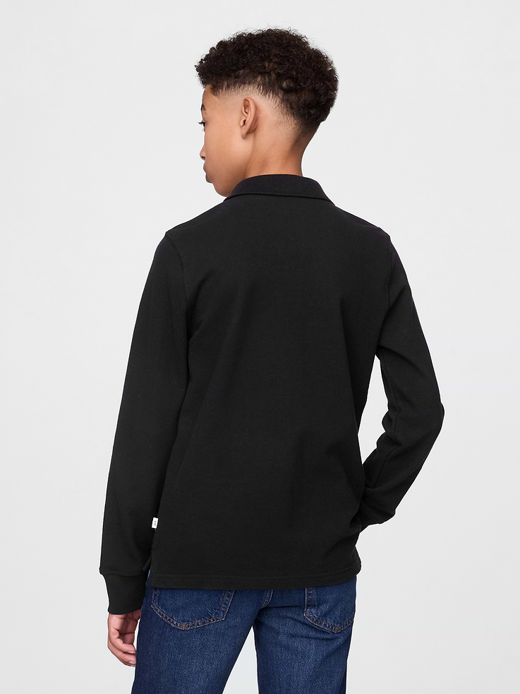 Image number 3 showing, Kids Organic Cotton Uniform Polo Shirt