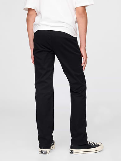 Image number 3 showing, Kids Uniform Stretch Straight Khakis