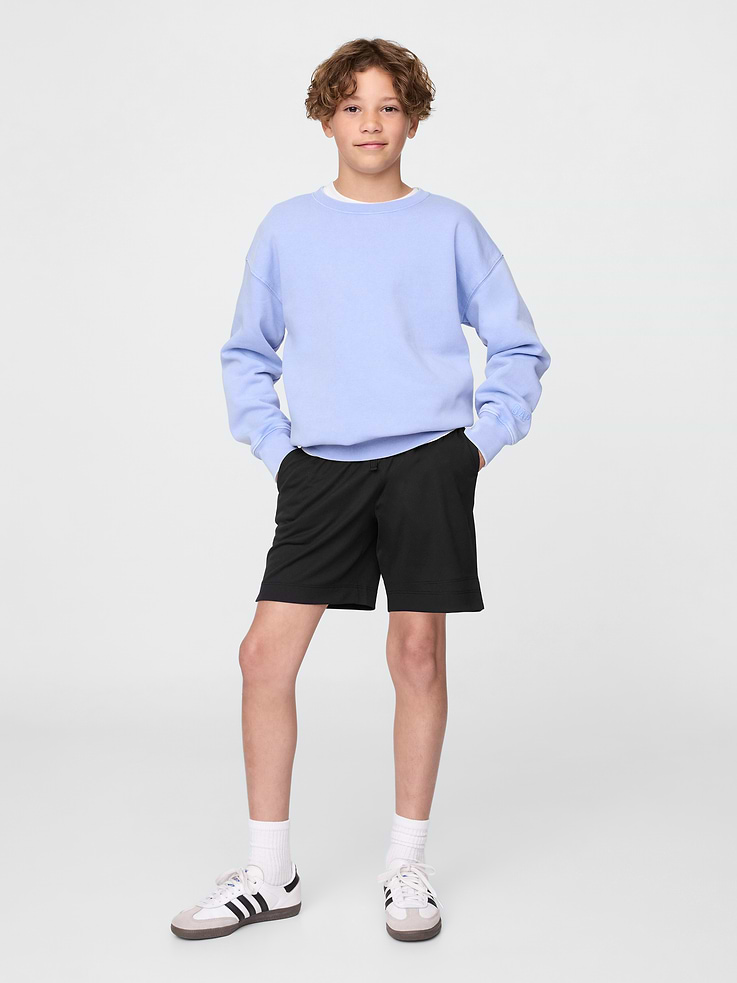 Image number 1 showing, Kids GapFit 6" Recycled Mesh Easy Shorts