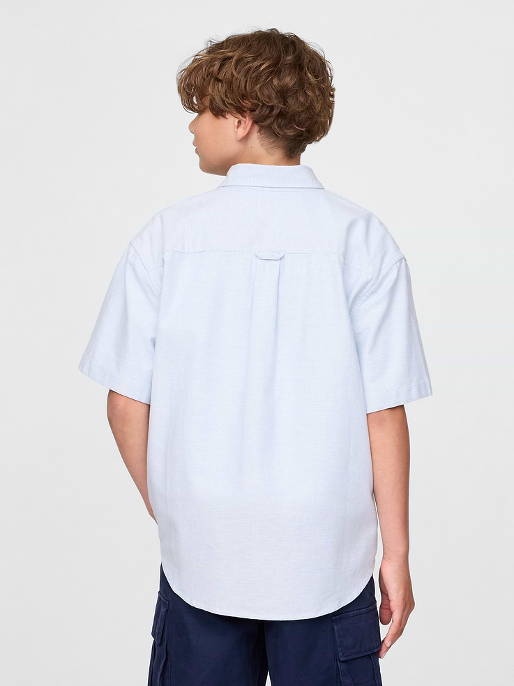 Image number 3 showing, Kids Uniform Relaxed Oxford Shirt