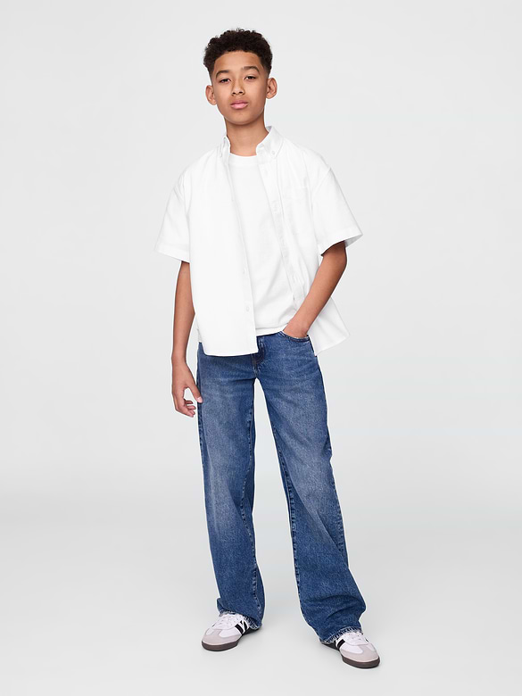 Kids Uniform Relaxed Oxford Shirt