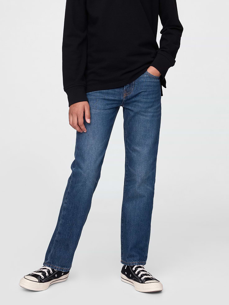 Image number 2 showing, Kids Relaxed Straight Jeans
