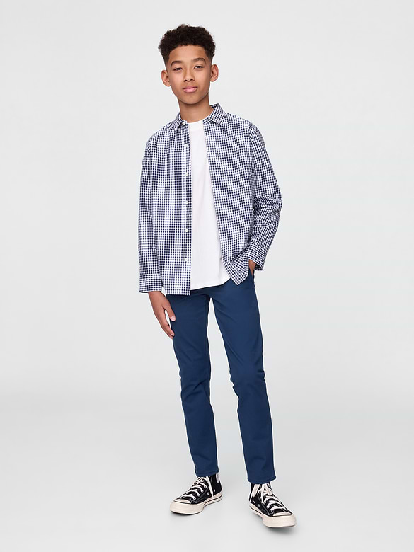 Kids Uniform Skinny Khakis