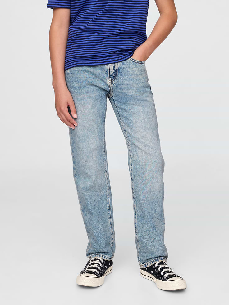 Image number 2 showing, Kids Relaxed Straight Jeans