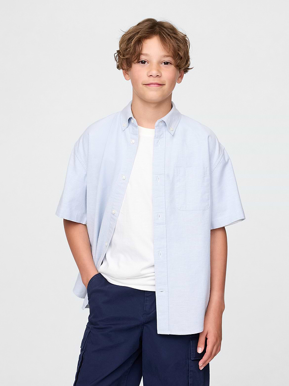 Kids Uniform Relaxed Oxford Shirt