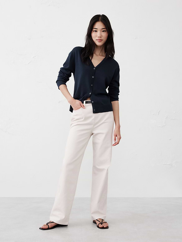Forever V-Neck Cardigan Sweater