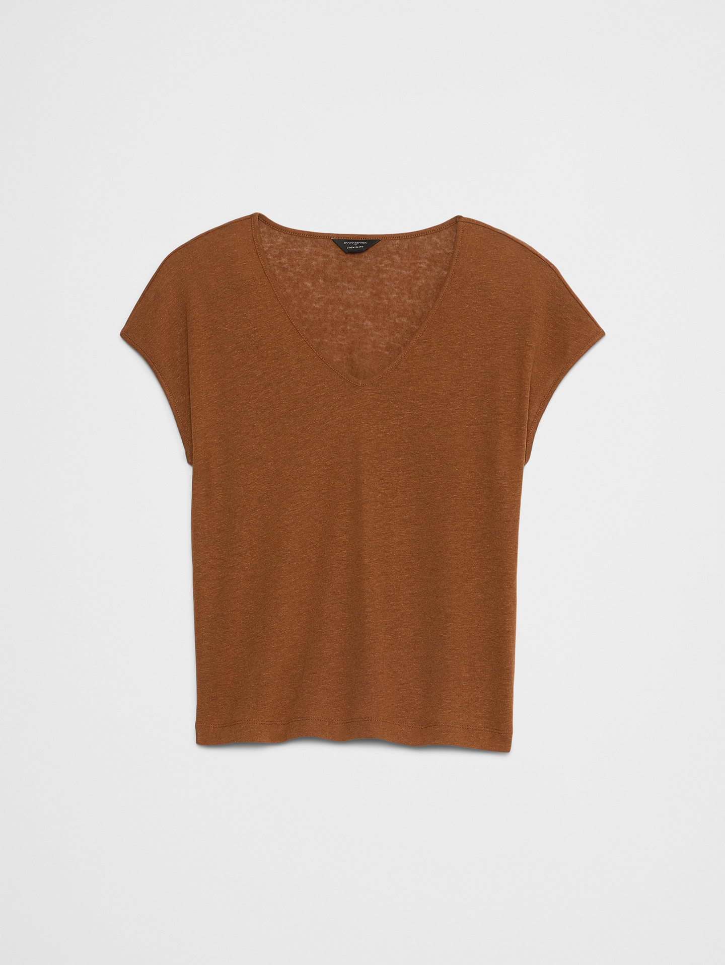 Image number 4 showing, Linen-Blend Top