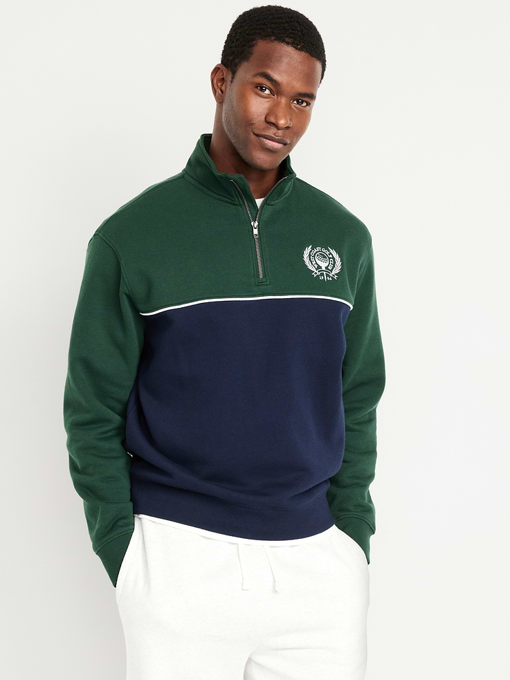 Image number 1 showing, Rotation Fleece Quarter-Zip Pullover